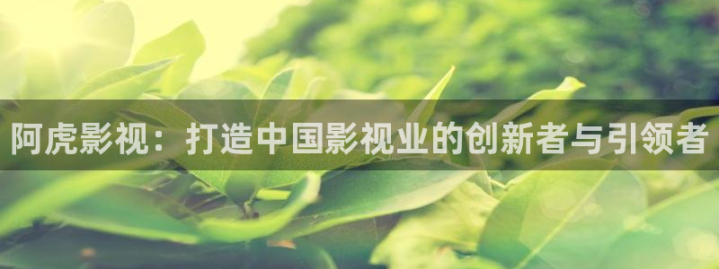 金桔视频app：阿虎影视：打造中国影视业的创新者与引领者